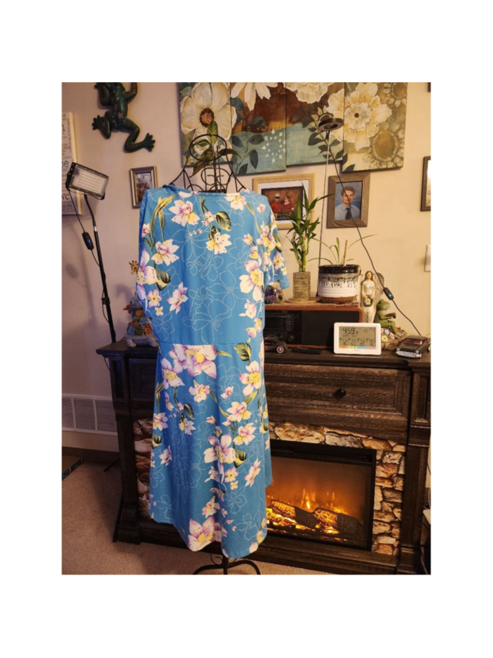 Voianlimo floral button us dress size 2x - Picture 5 of 9